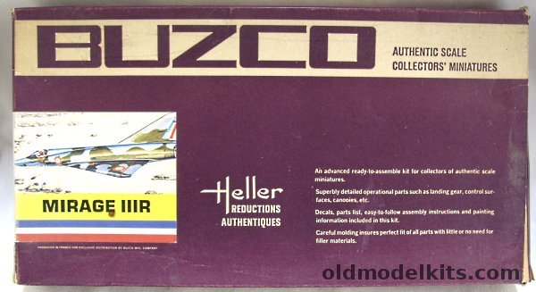 Heller 1/50 Mirage IIIR with Automatic Landing Gear - Buzco Issue, 301-250 plastic model kit